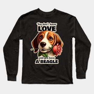 Beagle Valentine's day Long Sleeve T-Shirt